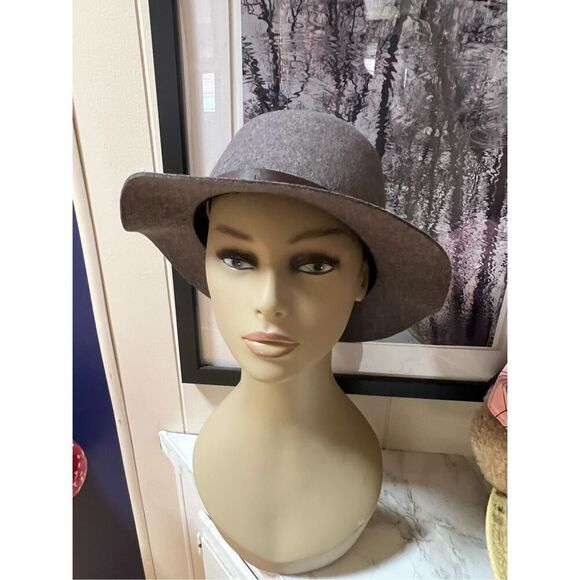 Rag and Bone Women’s Wool Fedora W/ Leather Band Size M - Picture 1 of 7